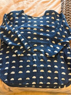 Po-em One size Moon shirt Indigo Blue